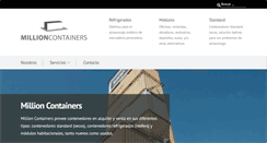 Desktop Screenshot of millioncontainers.com